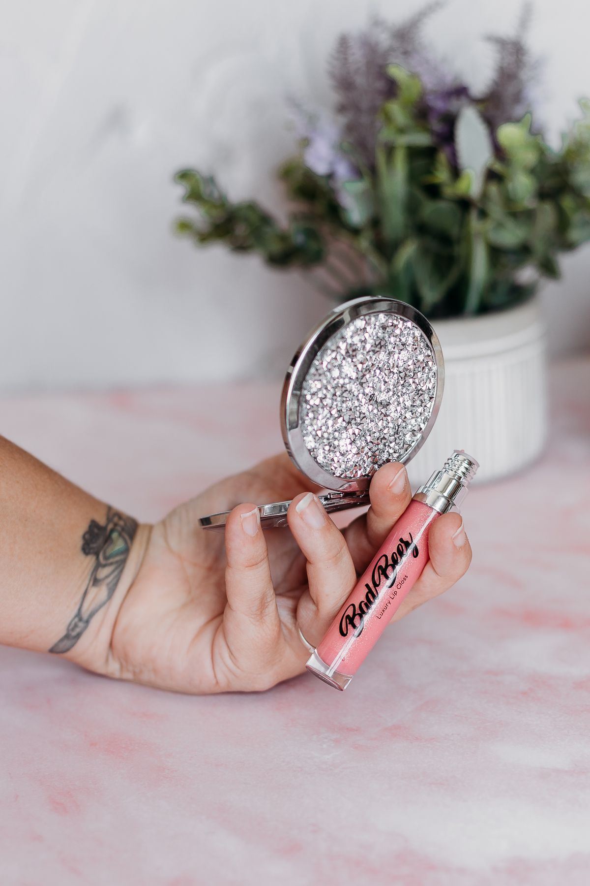 Blinged Out Makeup Mirror
