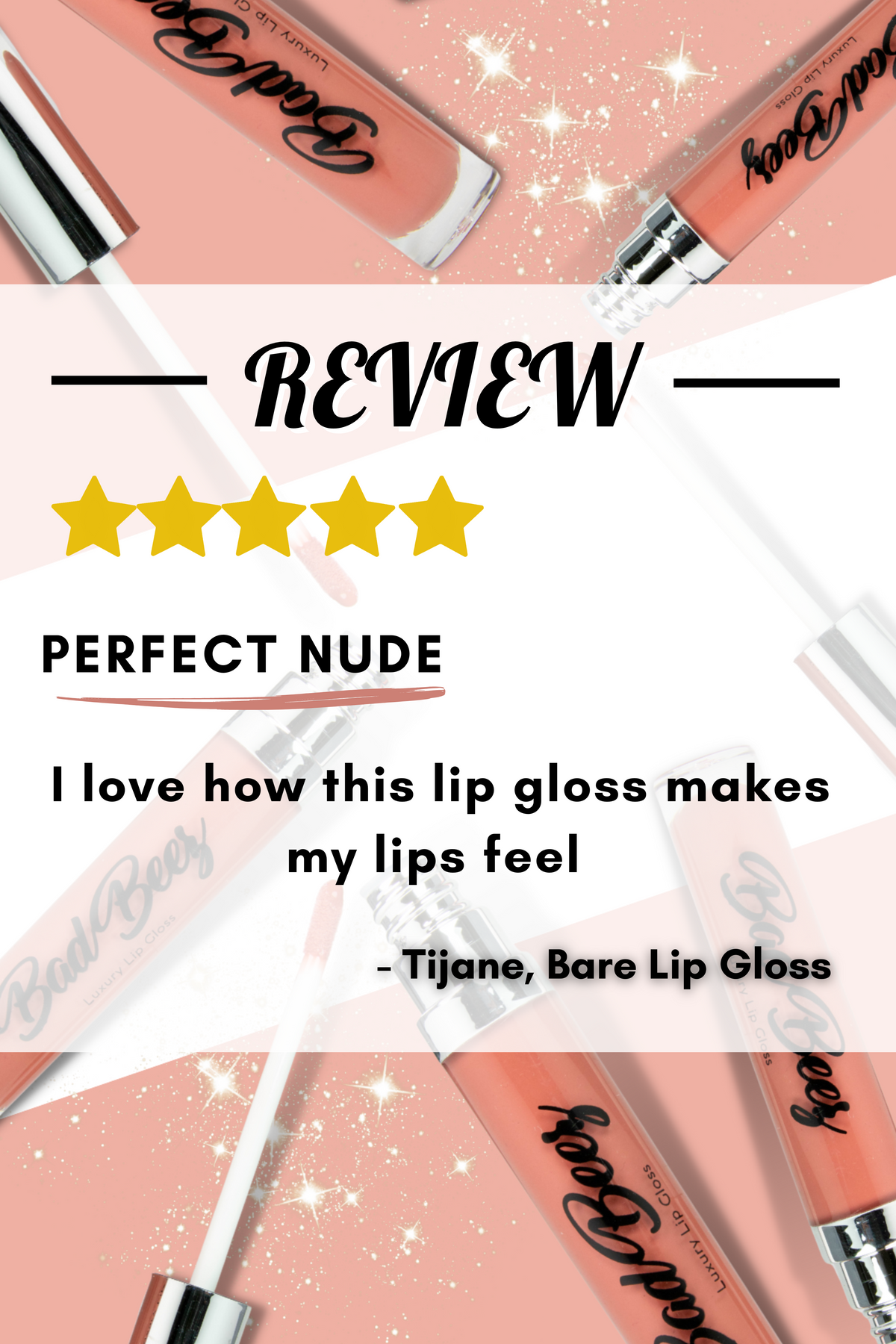 Hydrating & Moisturizing Luxury Lip Gloss | Bare .24oz