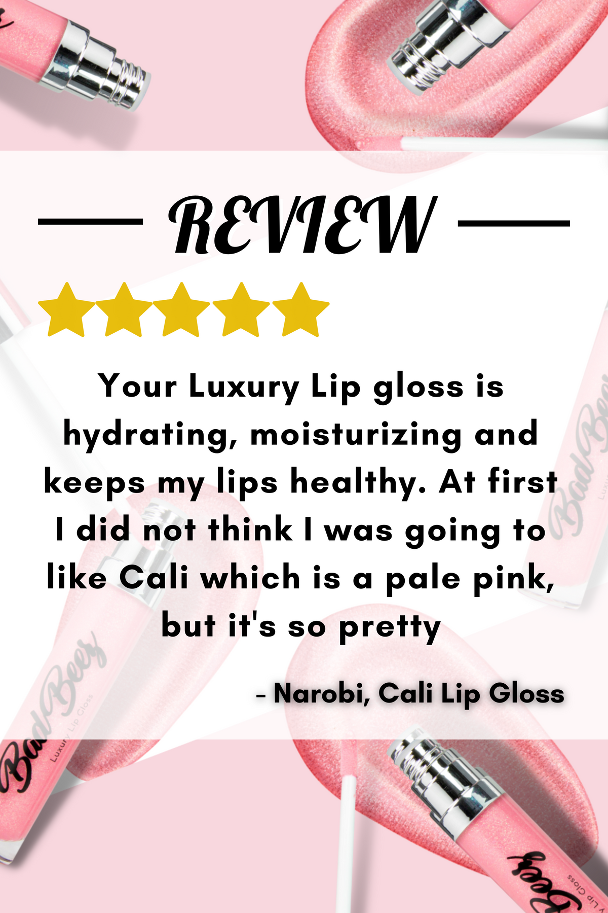 Hydrating & Moisturizing Luxury Lip Gloss | Cali .24oz