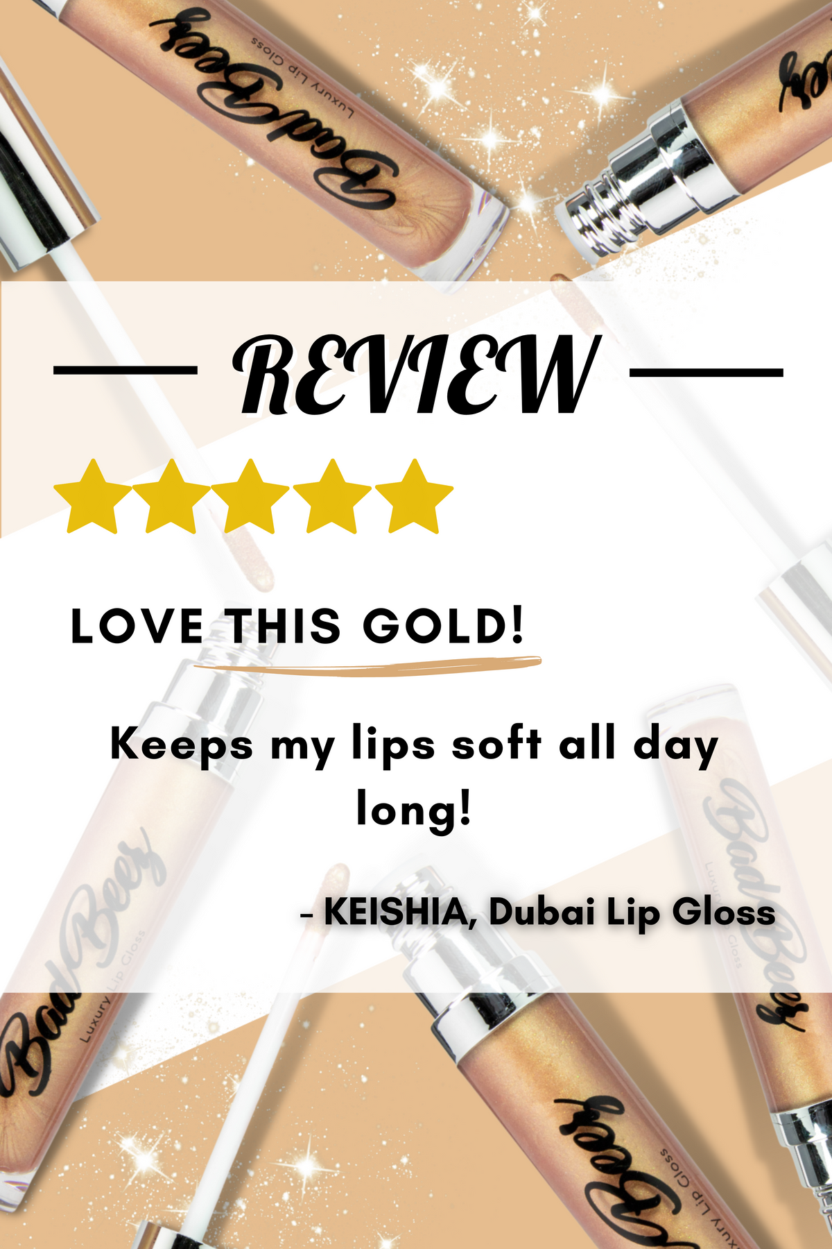 Hydrating & Moisturizing Luxury Lip Gloss | Dubai .24oz