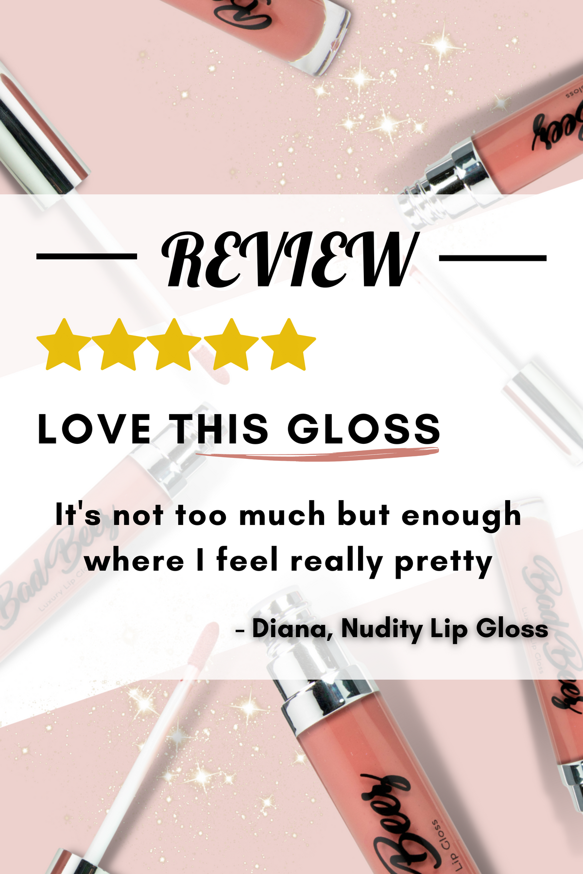 Hydrating & Moisturizing Luxury Lip Gloss | Nudity .24oz