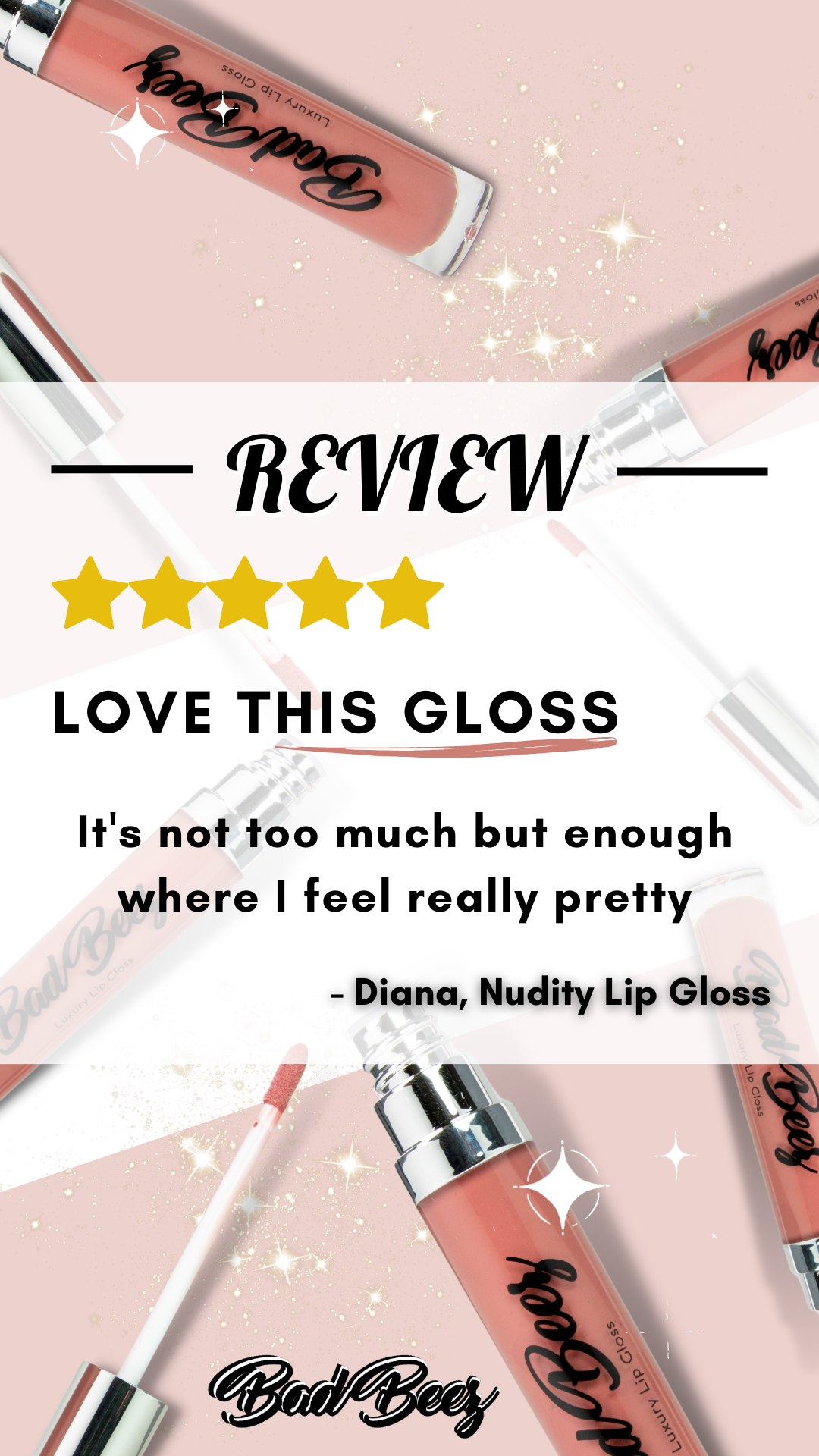 Hydrating & Moisturizing Luxury Lip Gloss | Nudity .24oz
