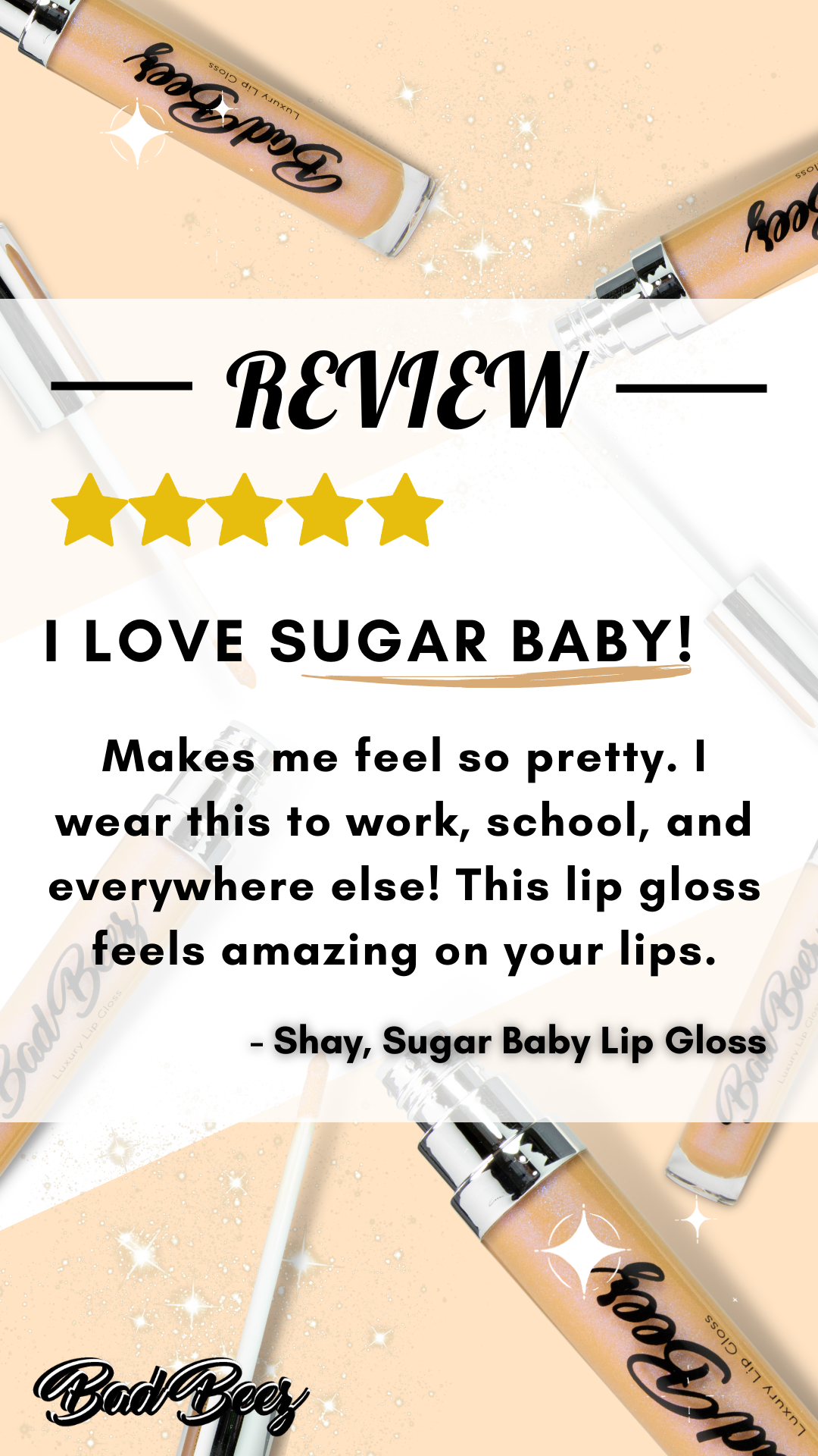 Hydrating & Moisturizing Luxury Lip Gloss | Sugar Baby .24oz
