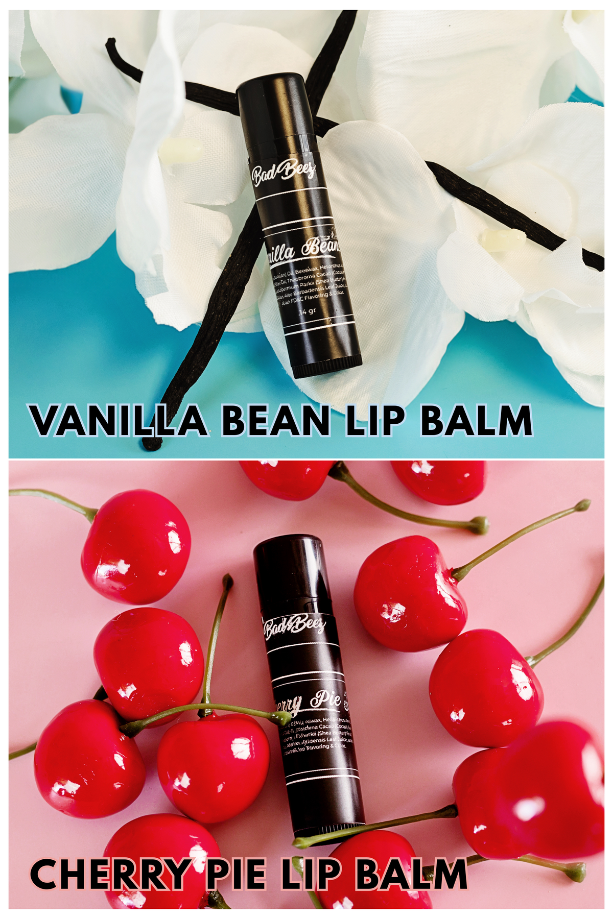 Vanilla & Cherry Lip Balm Duo